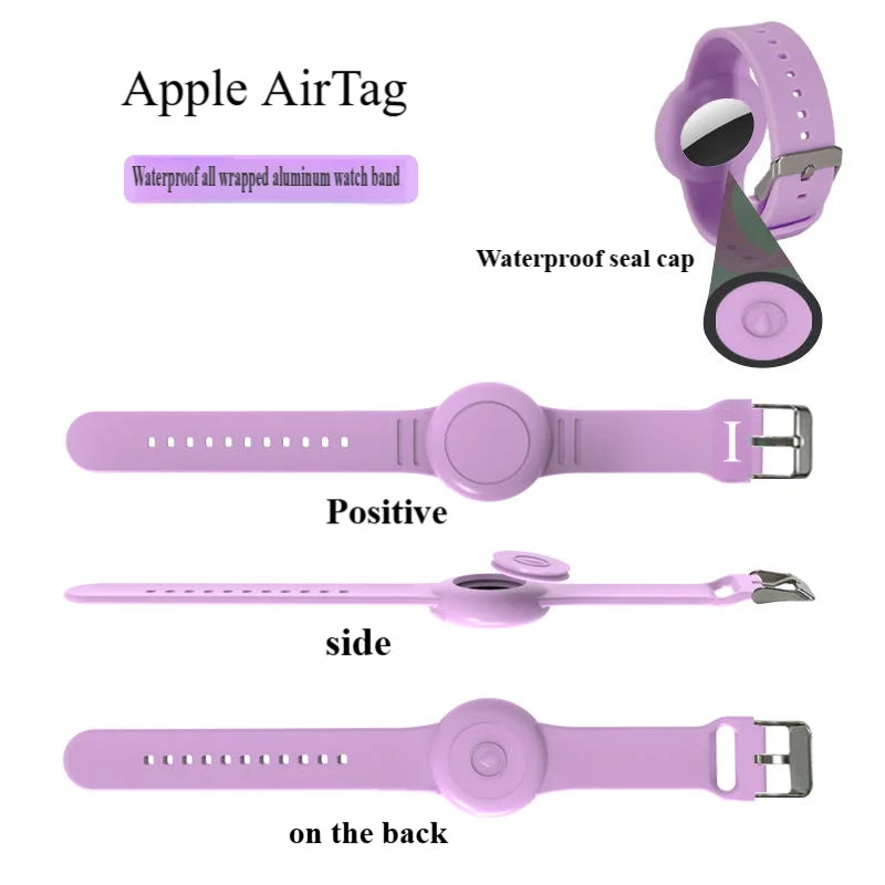 Popular Sale Silicone Rubber Portable Protective Waterproof Airtag Band Suitable for Children of All Ages
