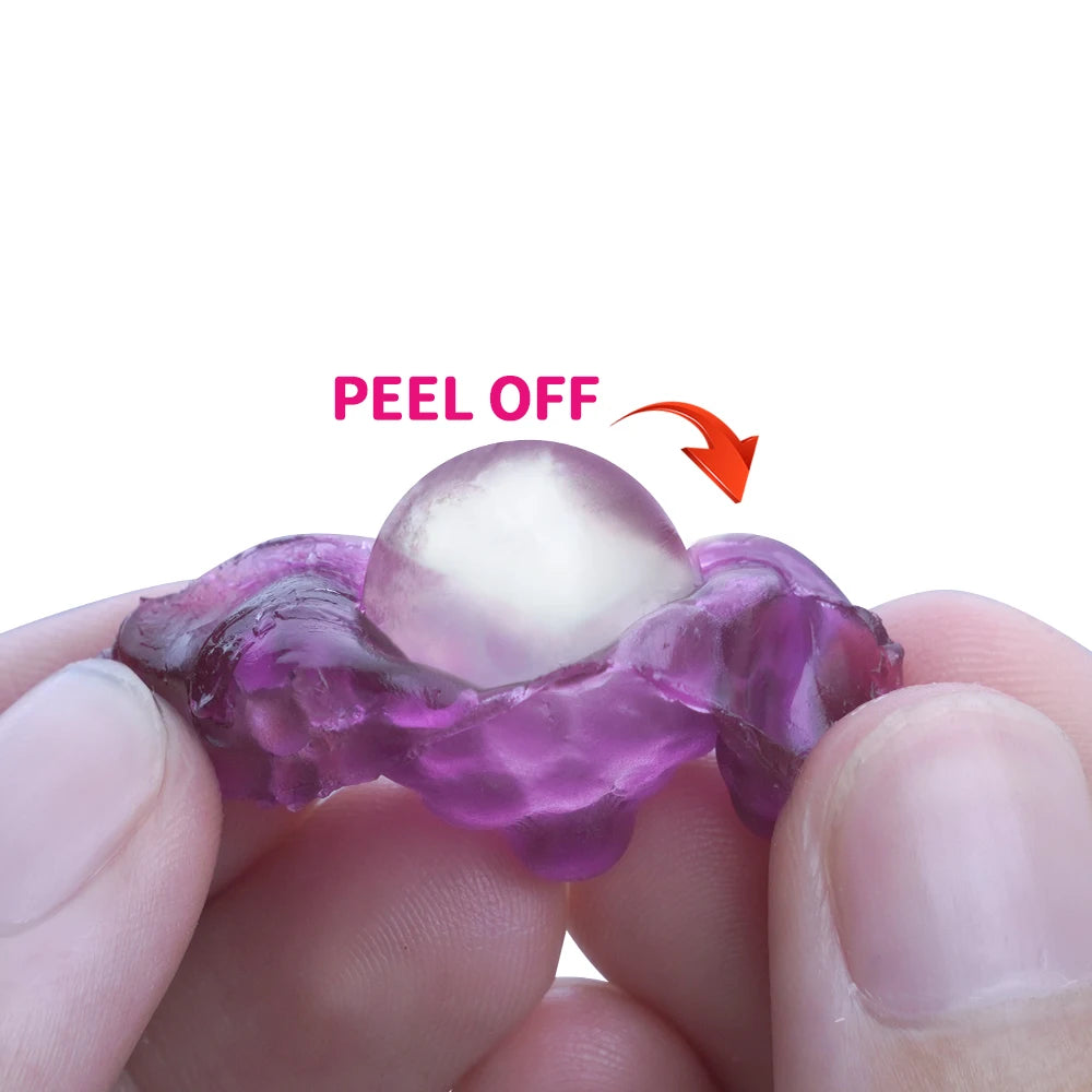 Amos Peelerz Candy Sweets 3oz Soft Candy Peelable Gummies Jelly Fruit Peeling Grape Gummy Candy
