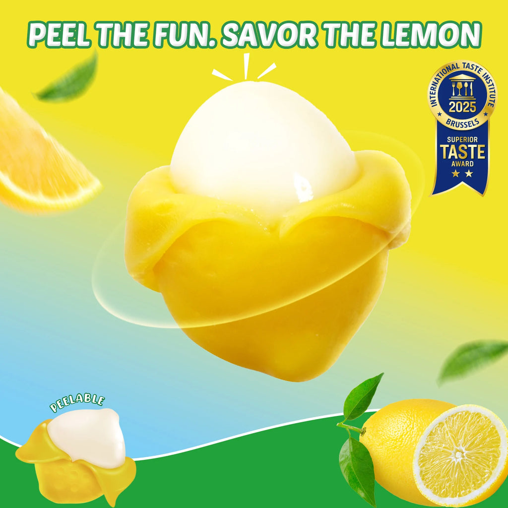 Amos Peelerz Candy Gummy Peelable Sweets Peeling Lemon Original Flavored Peeled Gummy Candy
