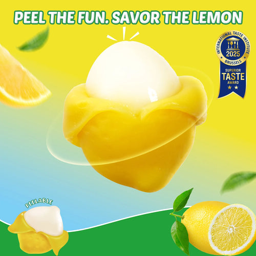 Amos Peelerz Candy Gummy Peelable Sweets Peeling Lemon Original Flavored Peeled Gummy Candy