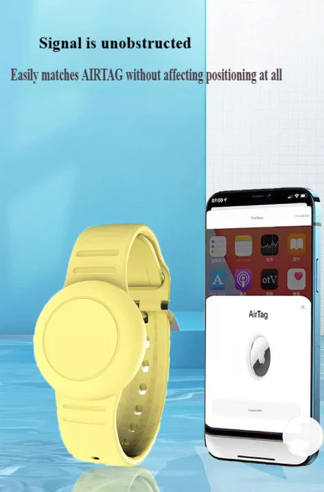 Popular Sale Silicone Rubber Portable Protective Waterproof Airtag Band Suitable for Children of All Ages