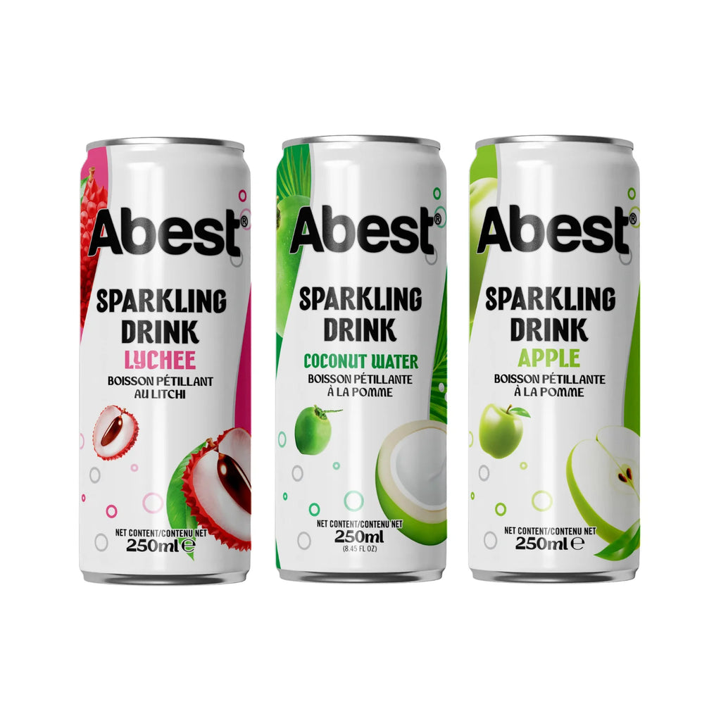 Coconut Water Juice Sparkling Water 330ml Alu Can Carbonated Drinks with Natural Fruit Beverage OEM Supplier Vietnam