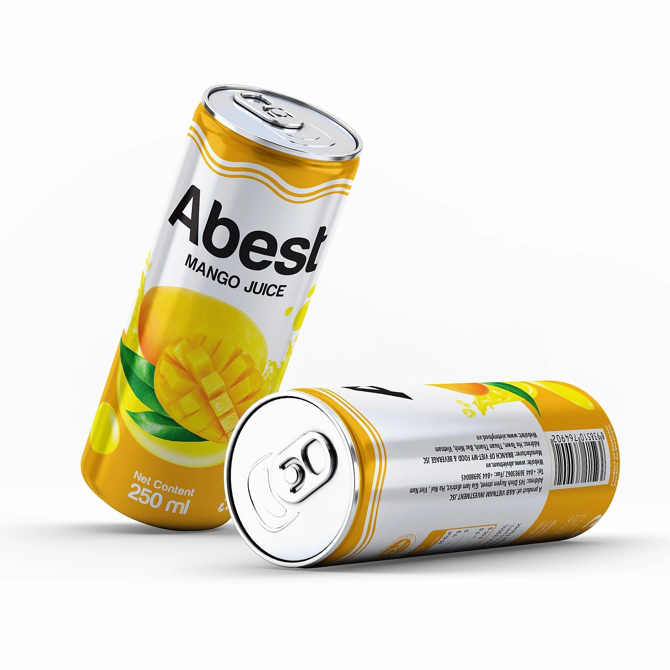 Factory Sale Tropical Pure Fruit Juice Drink Free Sample OEM ODM Private Label 330ml Mango Juice Cans/Bottles