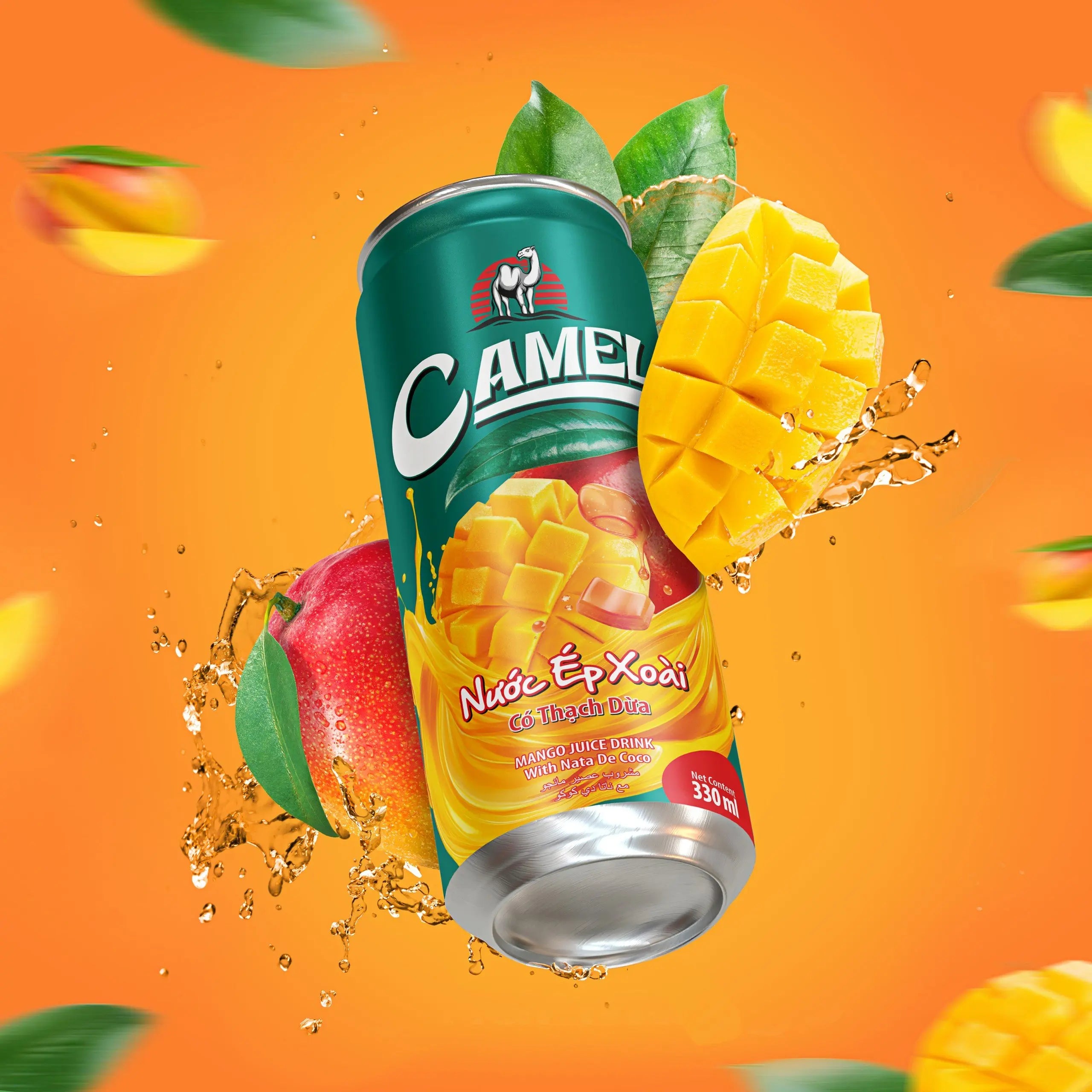 Factory Sale Tropical Pure Fruit Juice Drink Free Sample OEM ODM Private Label 330ml Mango Juice Cans/Bottles